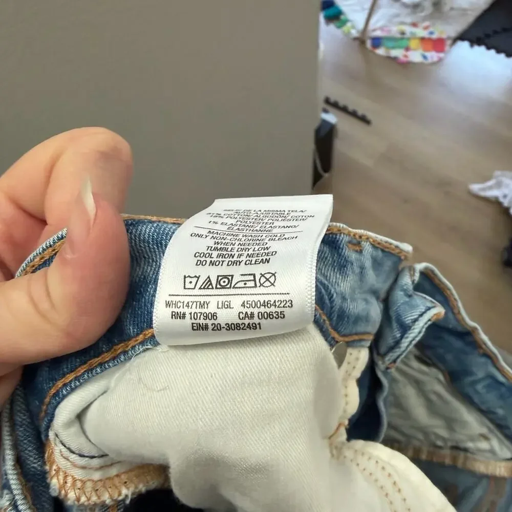 Hudson Barbara Bootcut Light Blue Stretch Denim Jeans Raw Hem Pockets Women 27 - Picture 5 of 5